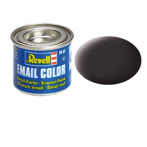 Revell 32106 Matt Tar Black (RAL 9021) Email Color Enamel 14ml