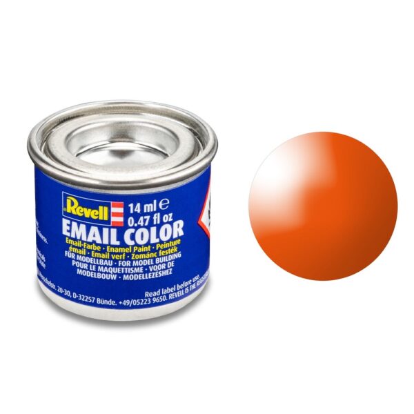 Revell 32130 Gloss "Orange" (RAL 2004) Email Color Enamel - 14ml