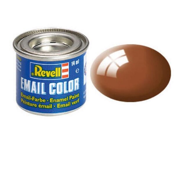 Revell 32180 Gloss Mud Brown (RAL 8003) Email Color Enamel  - 14ml