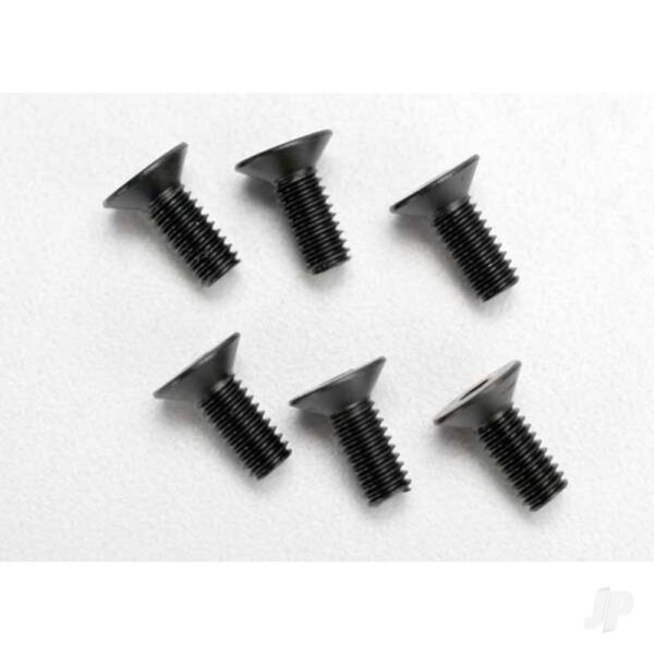 Traxxas TRX2535 Screws, 4x10mm countersunk machine (hex drive) (6 pcs)