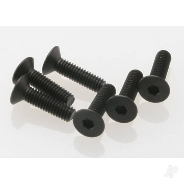 Traxxas TRX2546 Screws, 4x15mm countersunk machine (hex drive) (6 pcs)