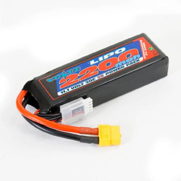 VOLTZ VZ0422003SXT60 2200mah 11.1V 30C LIPO BATTERY w/XT60