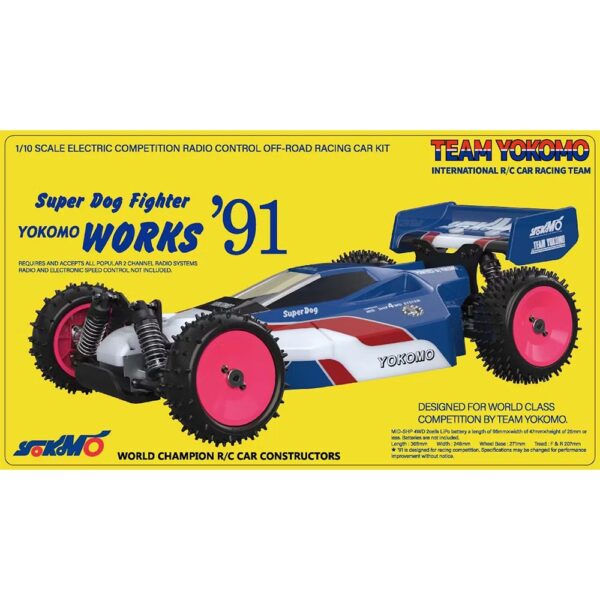 Yokomo YZ-W91 SUPER DOG FIGHTER WORKS'91 RETRO 4WD OFF-ROAD CAR - Image 3