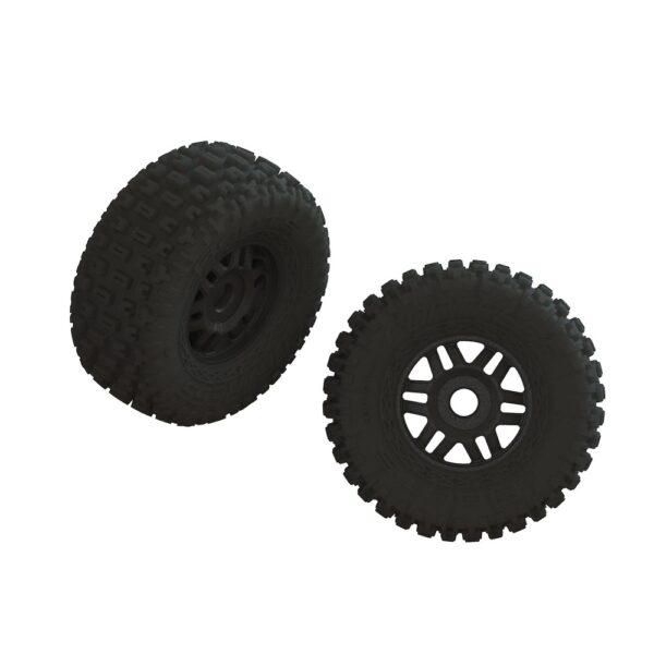 ARRMA ARA550110 dBoots FORTRESS LP Tire Set Glued Black (2)