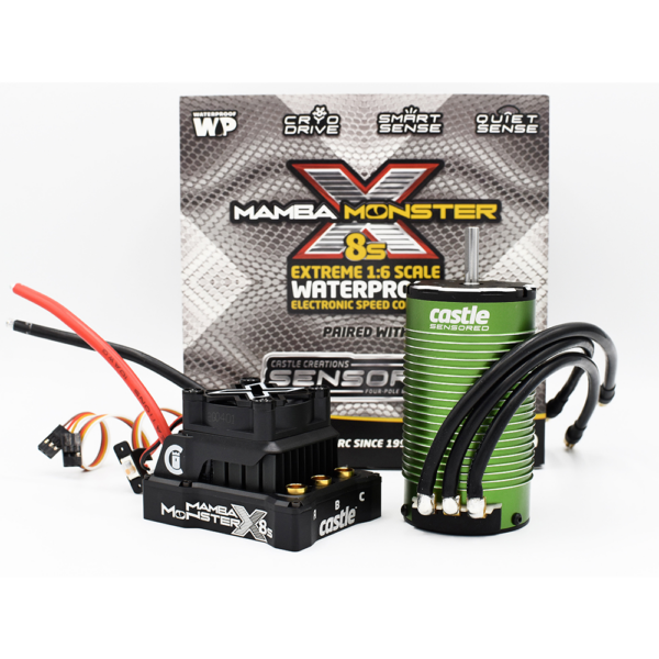 Castle CC010-0165-02 Mamba Monster 8S, 33.6V ESC W/1717-1650KV Sensored Motor - Image 2