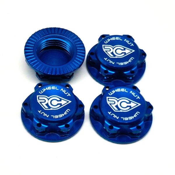 RC Project RCPJ-A033-BU Ultra-Lightweight Wheel Nuts - Fine Thread M12x1.0 (Blue)