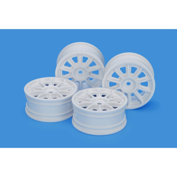 Tamiya 22067 TH 10-Spoke Wheels (White) (4)