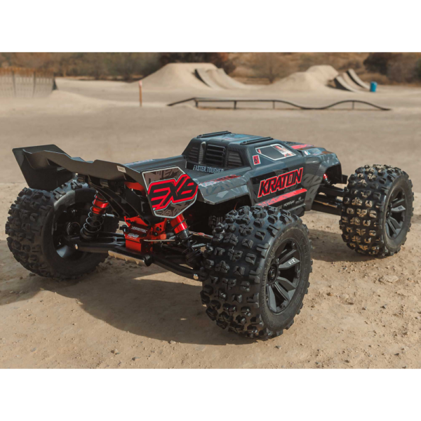 Arrma ARA8708V6T1 1/8 KRATON 6S EXB 4X4 RTR Speed Monster Truck Black - Image 13