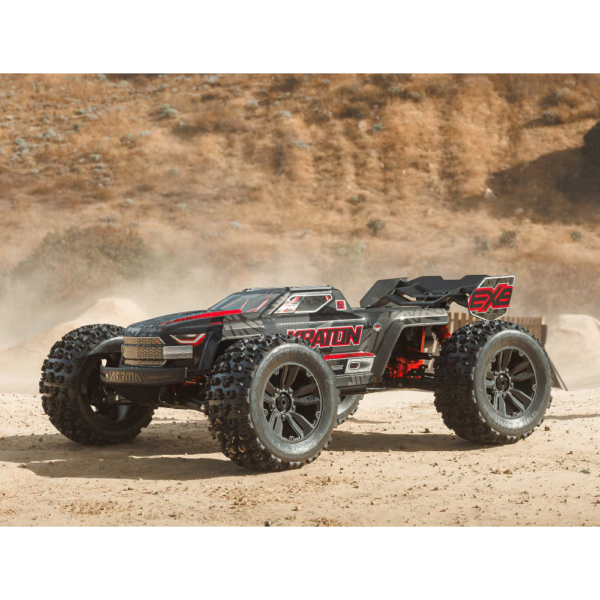 Arrma ARA8708V6T1 1/8 KRATON 6S EXB 4X4 RTR Speed Monster Truck Black - Image 14