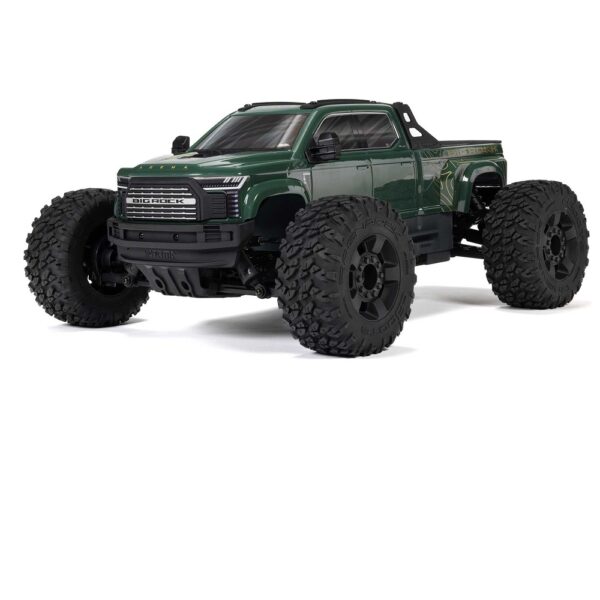 ARRMA ARA4312V4T2 1/10 BIG ROCK 223S DSC 4X4 RTR Monster Truck Green