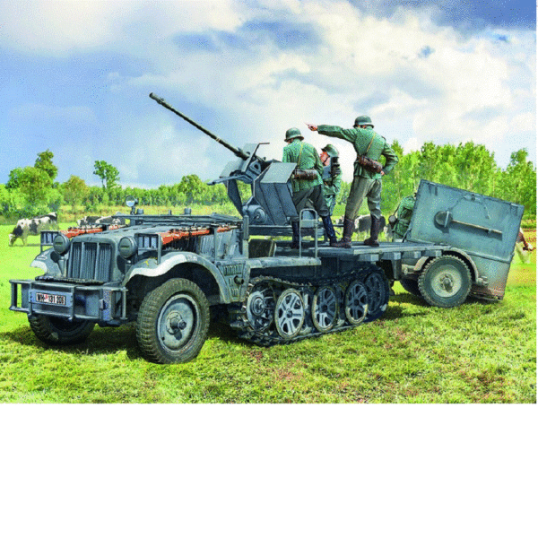 Italeri 6395 Sd.Kfz 10/4 with Flak 30 and Crew