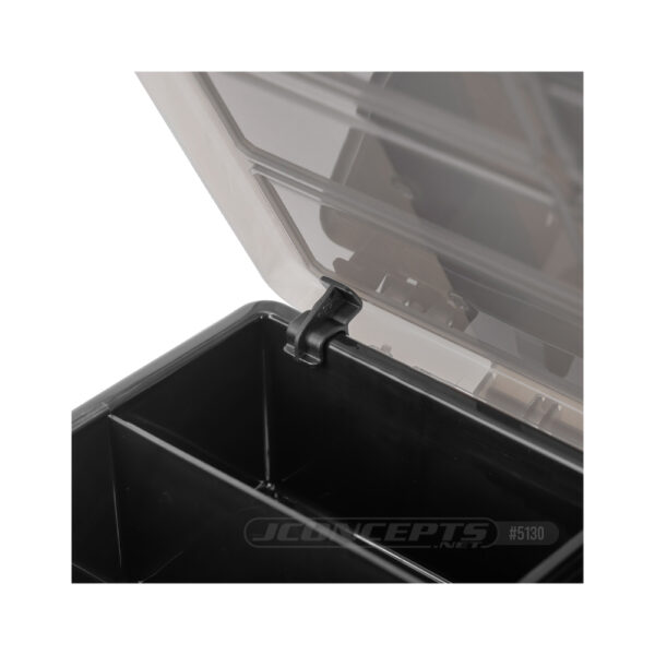 J Concepts JC5130-28 Tool Box w/Upper Storage Black /Smoke Grey - Image 4