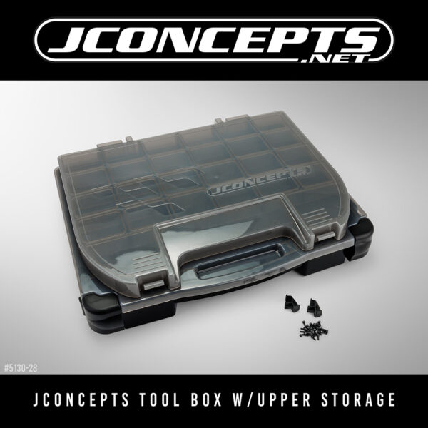 J Concepts JC5130-28 Tool Box w/Upper Storage Black /Smoke Grey - Image 2