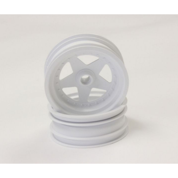 Kyosho SCH005W Front Wheel Kyosho Scorpion 2014 (2) White 2.2 inches