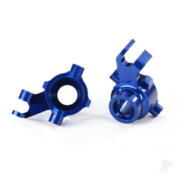 Traxxas TRX8937X Steering blocks (Blue-anodised) - left & right