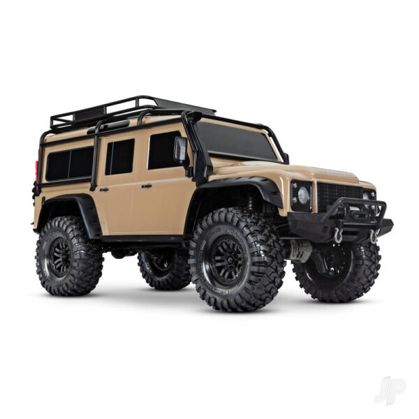 Traxxas TRX82256-4-Sand TRX-4 Land Rover Defender 1:10 4X4 Electric Trail Crawler, Sand