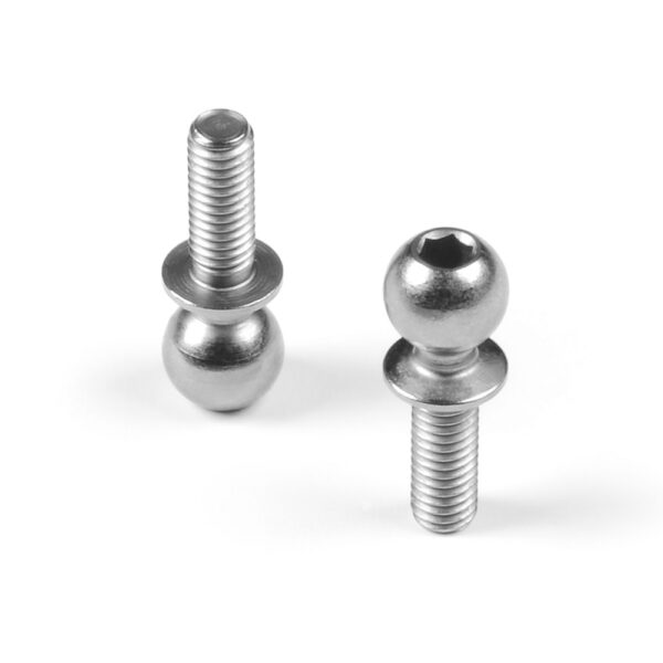 Xray XR362658 Hard Steel Ball End 5.4mm w 8mm Thread - Nickel Coated (2)