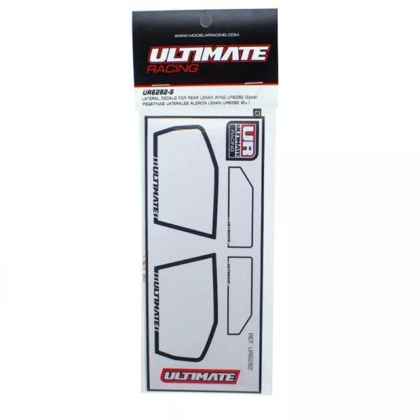 Ultimate RC UR6282-S Lateral Decals For Rear Lexan Wing