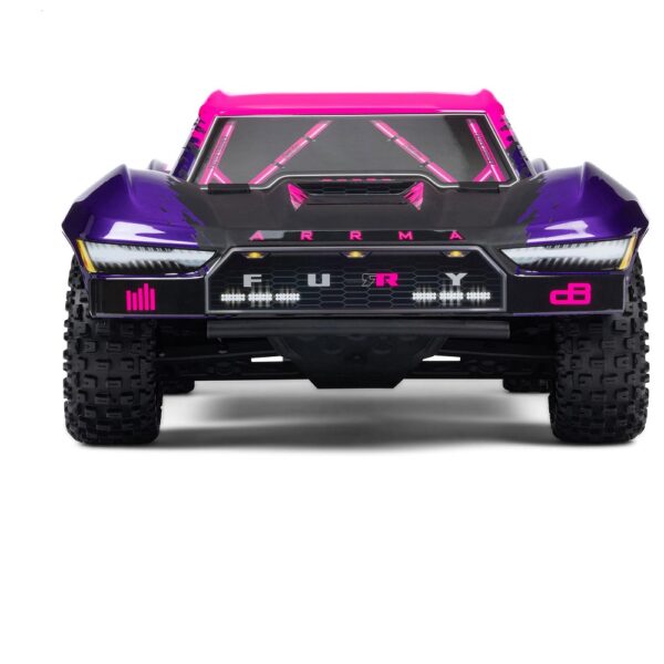Arrma ARA3521T3 1/10 FURY 223S BLX 4X2 SCT RTR with DSC Purple - Image 10