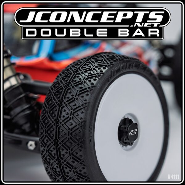 J Concepts JC4111-03 Double Bar - Aqua A2 (Fits 83mm 1/8th Buggy Wheel) - Image 2