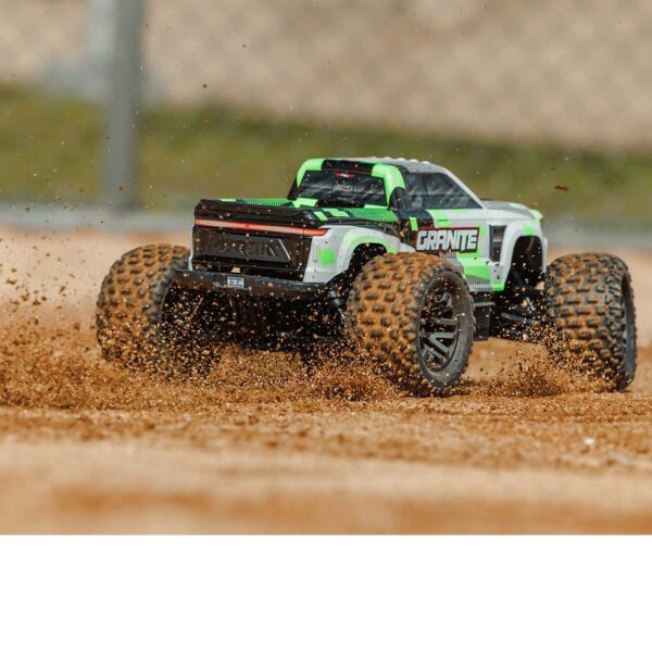 ARRMA ARA4202V4T1 1/10 GRANITE MEGA 665 4X4 RTR Monster Truck Green - Image 21