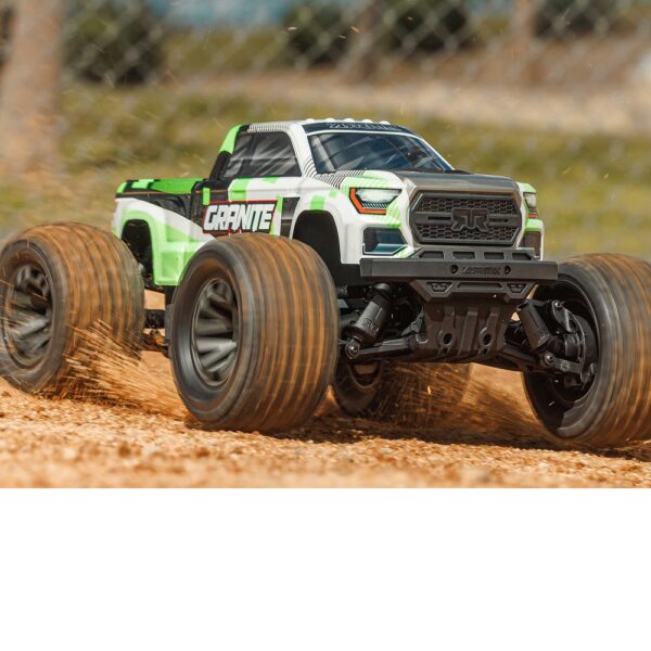 ARRMA ARA4202V4T1 1/10 GRANITE MEGA 665 4X4 RTR Monster Truck Green - Image 19