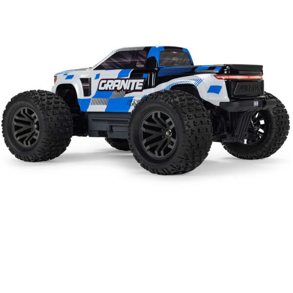 ARRMA ARA4202V4T2 1/10 GRANITE MEGA 665 4X4 RTR Monster Truck Blue - Image 6