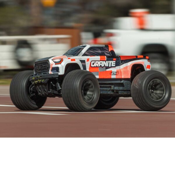 ARRMA ARA4202V4T3 1/10 GRANITE MEGA 665 4X4 RTR Monster Truck Orange - Image 18