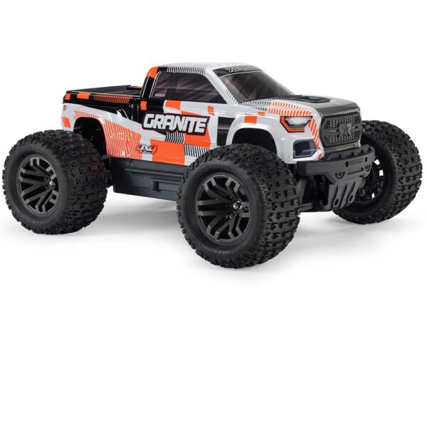 ARRMA ARA4202V4T3 1/10 GRANITE MEGA 665 4X4 RTR Monster Truck Orange - Image 2