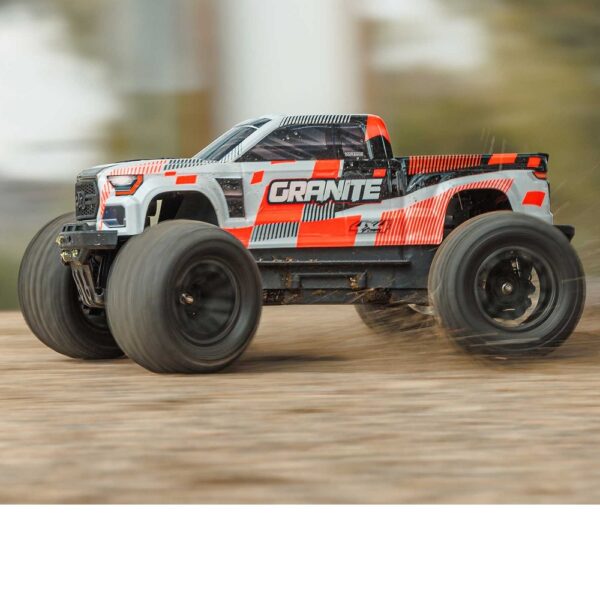 ARRMA ARA4202V4T3 1/10 GRANITE MEGA 665 4X4 RTR Monster Truck Orange - Image 19
