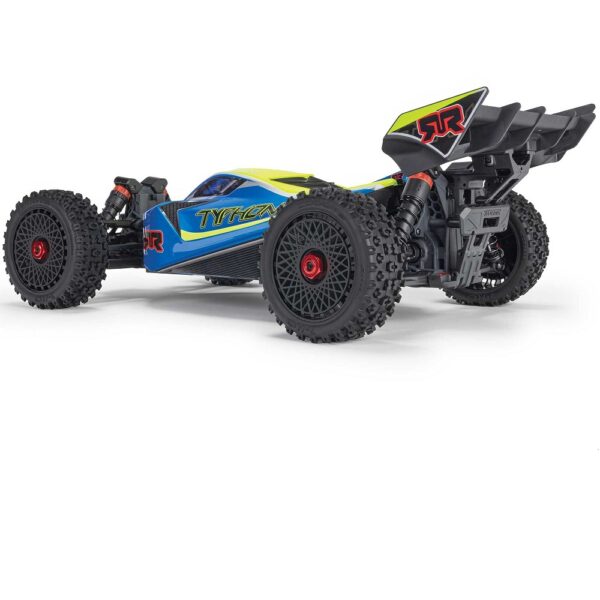 Arrma ARA4206V4T1 1/8 TYPHON MEGA 665 4X4 RTR Buggy Blue - Image 2