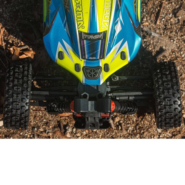Arrma ARA4206V4T1 1/8 TYPHON MEGA 665 4X4 RTR Buggy Blue - Image 13