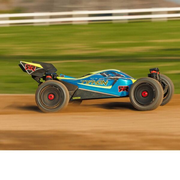 Arrma ARA4206V4T1 1/8 TYPHON MEGA 665 4X4 RTR Buggy Blue - Image 12