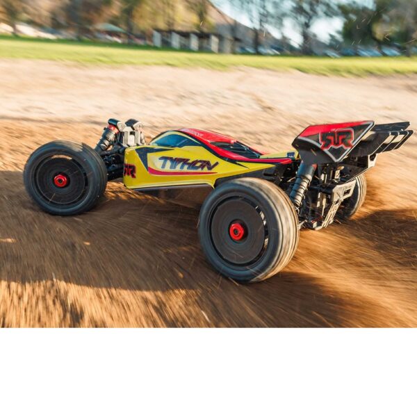 Arrma ARA4206V4T2 1/8 TYPHON MEGA 665 4X4 RTR Buggy Yellow - Image 25