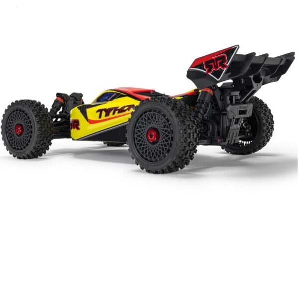 Arrma ARA4206V4T2 1/8 TYPHON MEGA 665 4X4 RTR Buggy Yellow - Image 5