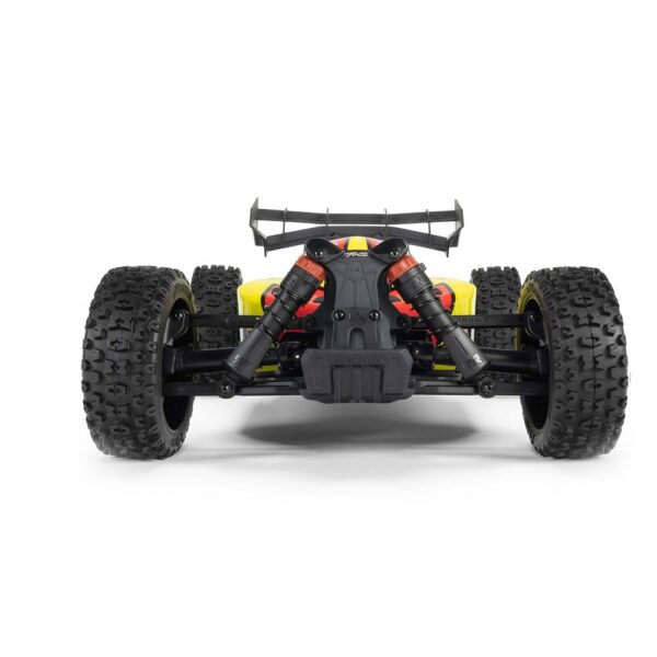 Arrma ARA4206V4T2 1/8 TYPHON MEGA 665 4X4 RTR Buggy Yellow - Image 7