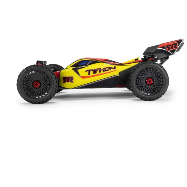 Arrma ARA4206V4T2 1/8 TYPHON MEGA 665 4X4 RTR Buggy Yellow - Image 2