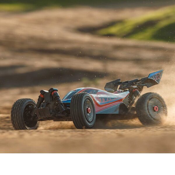 Arrma ARA4206V4T3 1/8 TYPHON MEGA 665 4X4 RTR Buggy Red - Image 22