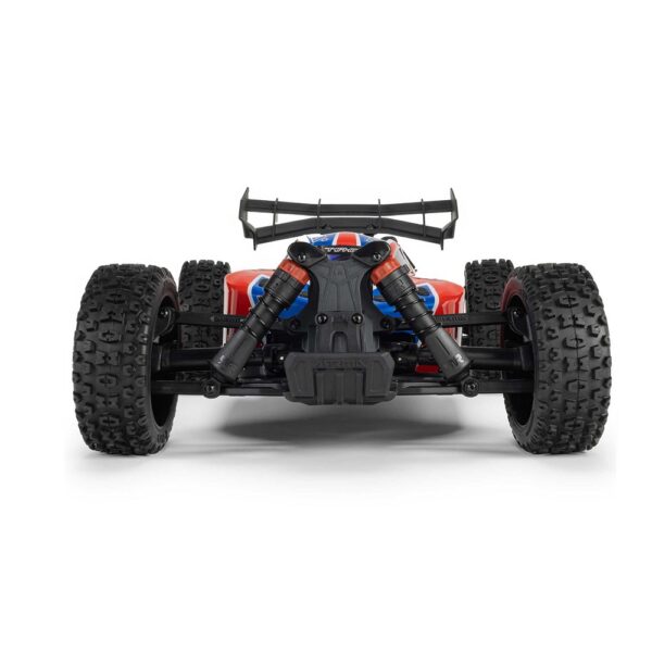 Arrma ARA4206V4T3 1/8 TYPHON MEGA 665 4X4 RTR Buggy Red - Image 4