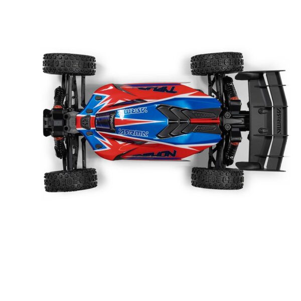 Arrma ARA4206V4T3 1/8 TYPHON MEGA 665 4X4 RTR Buggy Red - Image 2