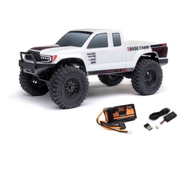 Axial AXI-1219T1 1/24 SCX24 Base Camp 4WD Rock Crawler RTR White - Image 21