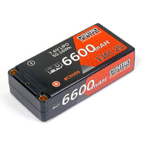 CENTRO C5066 HV 2S 6600MAH 7.6V 130C HARDCASE SHORTY LIPO BATTERY