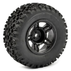 Fastrax FAST1115B 1:10 SC STINGER MTD 5-SPOKE BLACK (SLASH FR) (PR)