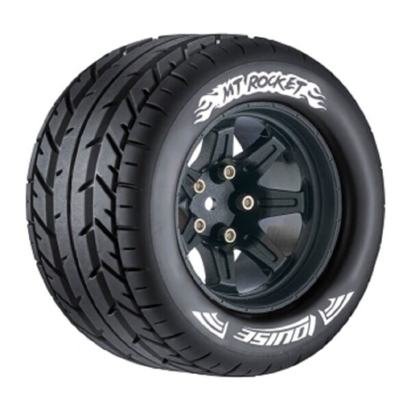 LOUISE RC L-T3201SBM MT-ROCKET 1/10 SOFT HEX 14MM BLACK ARRMA GRANITE