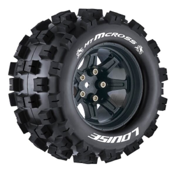 LOUISE RC L-T3274SBM MT-MCROSS 1/10 SOFT HEX 14MM BLACK ARRMA GRANITE