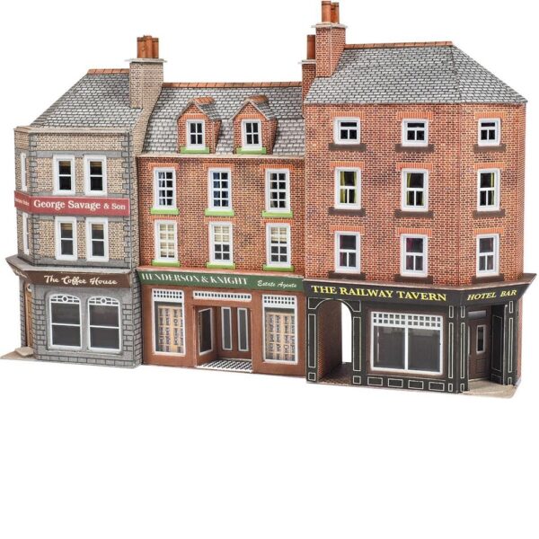 Metcalfe PN972 N SCALE Low Relief Pub & Shops