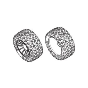 PD Racing PD860-002 Wheels & Tyres 2PCS