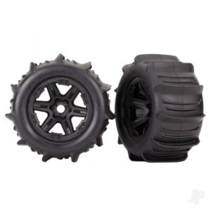 Traxxas TRX8674 Wheels & Tyres, Assembled Glued 3.8in (2 pcs)