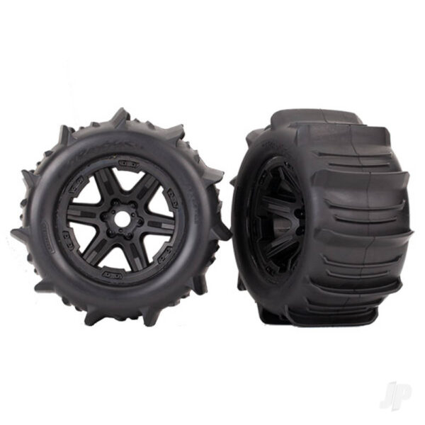 Traxxas TRX8674 Wheels & Tyres, Assembled Glued 3.8in (2 pcs)
