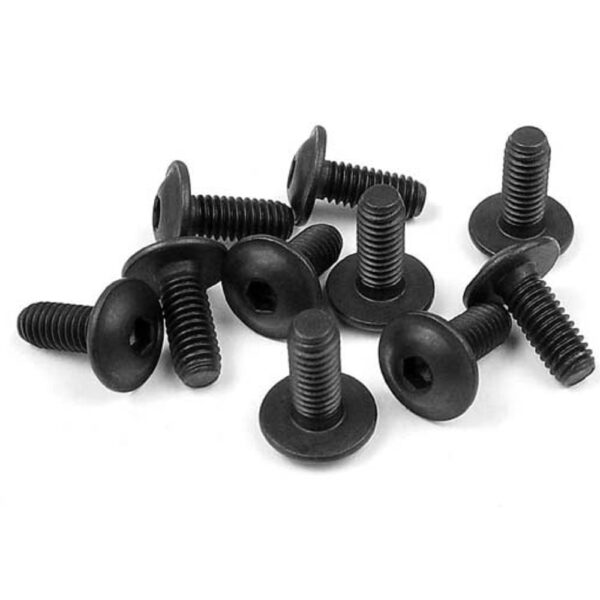 Xray XR911410 Hex Screw Flanged SH M4x10 (10)
